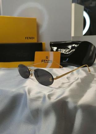 Солнцезащитные очки fendi first crystal, очки с логотипом f