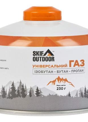 Баллон skif outdoor резьбовой 230 г газовый баллон газовый баллон туристический металлический газовый баллон