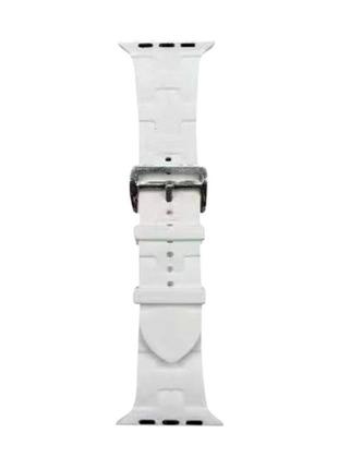 Ремінець для годинника apple watch hermès 42/44/45/49mm 1.white