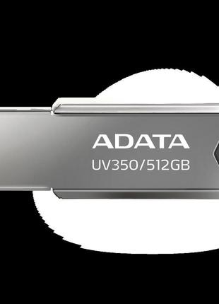 Flash a-data usb 3.2 uv 350 512gb silver