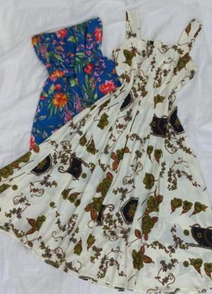 Летнее платье сарафан миди