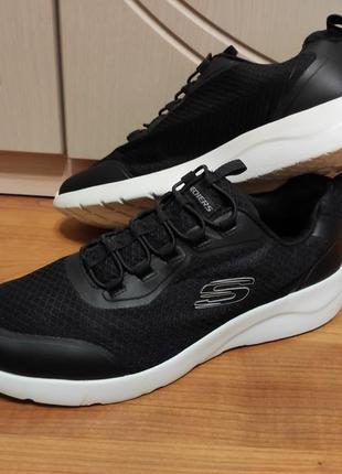 Кроссовки мужские skechers dynamight 2 trainers black скечерсы на р43-44/29см