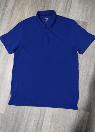 Мужская футболка / поло / next / синяя футболка / мужская одежда / чоловічий одяг /