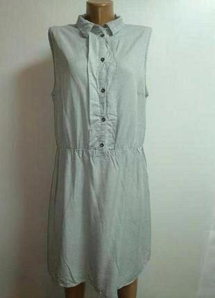 Джинсовое фирменное платье 100% лиоцелл 18/52-54 размера s.oliver
