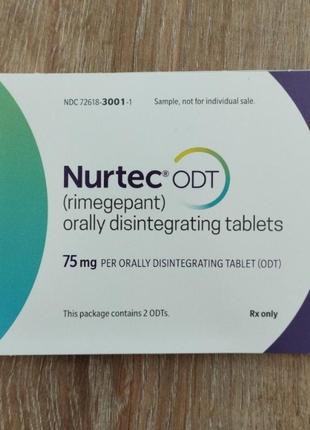 Nurtec odt - нуртек 8 таблеток от мигрени