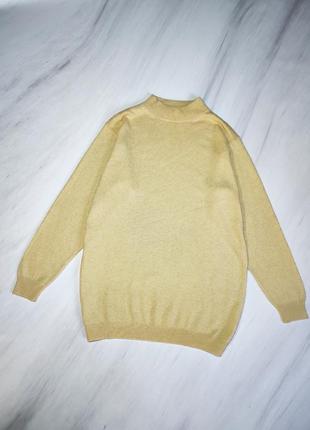 Jast scene cashmere/silk розкішний светр з горлом кольору топленого молоко