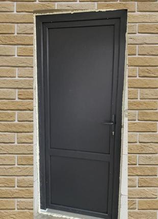 Дверь металлопластиковая антрацит межкомнатная, пластиковая двер