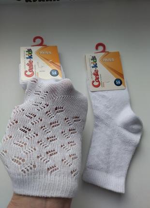 Ажурные белые носочки conte-kids 14p
