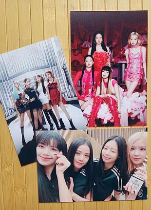 Набір листівок блек пінк black pink (3 шт) (арт 3) 10316