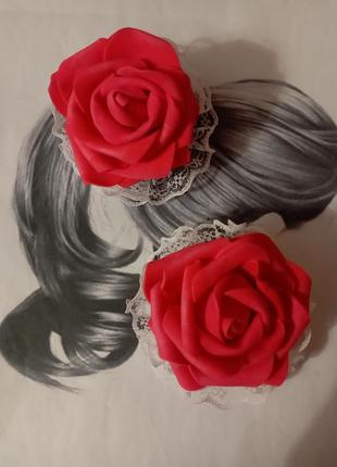 Украшения для волос с розами