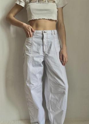 Джинси широкі жіночі базові джинси-підкова