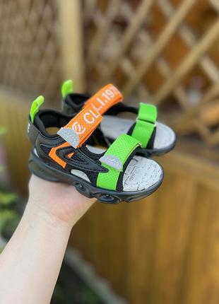 Сандалі для хлопчика з led підсвіткою, сандалі дитячі для хлопчика