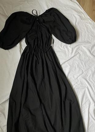 Плаття сукня чорна довга4 фото