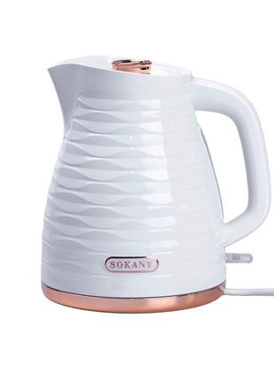 Електрочайник sokany sk-1047 electric kettle 2000w 1.7l