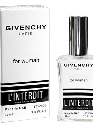 Тестер givenchy l'interdit eau de parfum intense жіночий, 60 мл