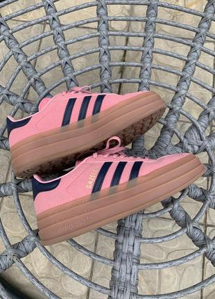 Кроссовки adidas gazelle platform bold pink glow