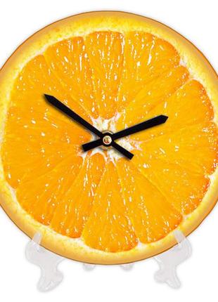 Годинник настінний круглий, 18 см апельсин