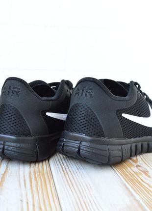 nike SHADOW free run 3.0 кроссовки женские текстильные сетка лёгкие, отличное качество весенние летние демисезонные демисезон низкие найк фри ран черные с белым7 фото