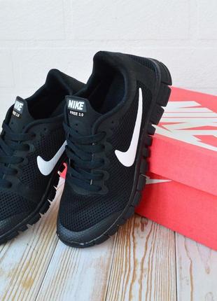 nike SHADOW free run 3.0 кроссовки женские текстильные сетка лёгкие, отличное качество весенние летние демисезонные демисезон низкие найк фри ран черные с белым2 фото