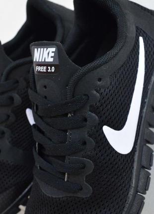nike SHADOW free run 3.0 кроссовки женские текстильные сетка лёгкие, отличное качество весенние летние демисезонные демисезон низкие найк фри ран черные с белым10 фото