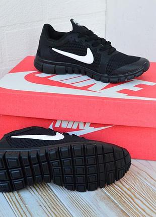 nike SHADOW free run 3.0 кроссовки женские текстильные сетка лёгкие, отличное качество весенние летние демисезонные демисезон низкие найк фри ран черные с белым6 фото