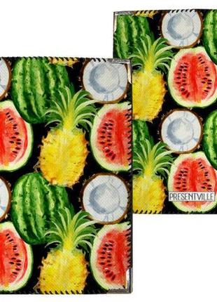 Обложка на паспорт фрукты