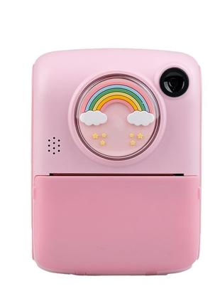 Фотоаппарат детский аккумуляторный yimi x17 print camera mini full hd, камера мгновенной печати