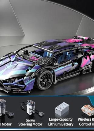 Конструктор суперкар с радиоуправлением (1314 дет.) lamborghini lego technic