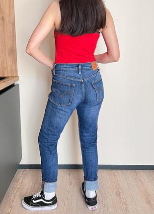 Джинси класичні синього кольору levi’s середня посадка