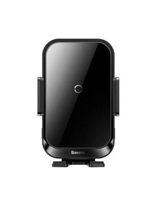 Тримач для мобільного baseus halo electric wireless charging car mount 15w black