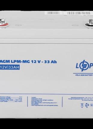 Аккумулятор мультигелевый lpm-mg 12v - 33 ah