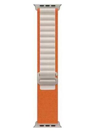 Ремінець для годинника apple watch alpine loop 42/44/45/49mm 9.orange-white