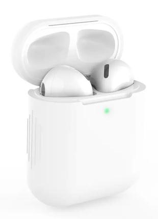 Силиконовый чехол для наушников airpods 2 (прозрачный)