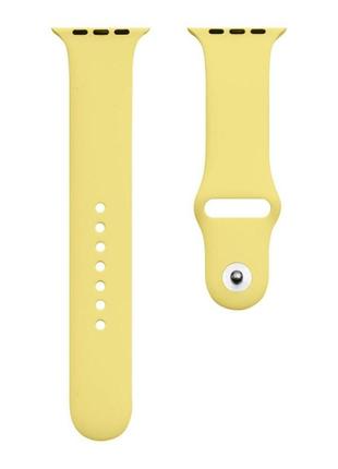 Ремінець для годинника apple watch silicone classic 42/44/45/49mm 4.yellow