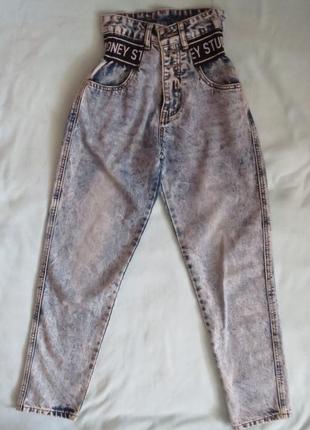 Джинси джинсы  модные на девочку р.146 xs