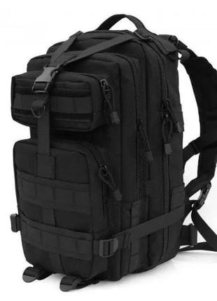 Тактичний рюкзак tactic 1000d для військових, полювання, риболовлі, походів, подорожей та спорту. колір чорний