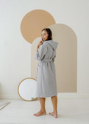 Халат вафельный женский банный размер s, m, l, xl, 2xl, 3xl3 фото