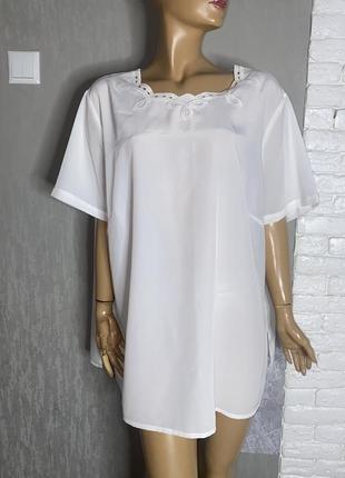 Вінтажна блуза блузка дуже великого розміру супер батал вінтаж classics, xxxxl 66-68р