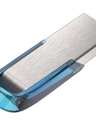 Flash sandisk usb 3.0 ultra flair 64gb blue
