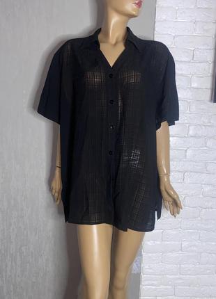 Блуза на пуговицах блузка с воротничком очень большого размера супер батал винтаж miss chloe, xxxl 62-64р