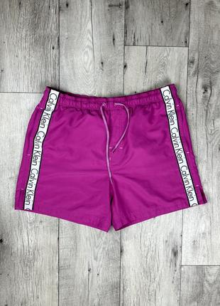 Calvin klein swimwear шорты m размер плавательные розовые оригинал