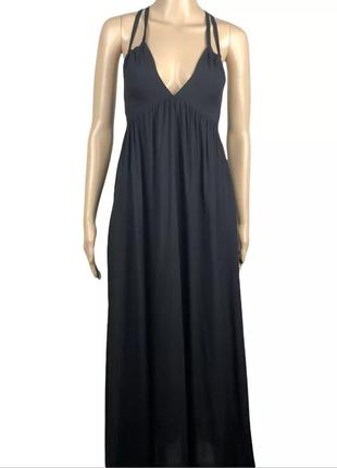 H&m новое шифрновое  платье-сарафан с открытой спиной l