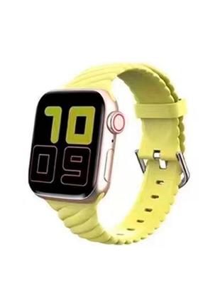 Ремінець для годинника apple watch monochrome twist 38/40/41mm yellow
