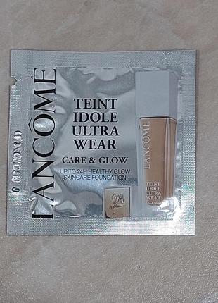 Тональний крем для обличчя lancome teint idole ultra wear care & glow 310n. об‘єм 1 ml. пробник.