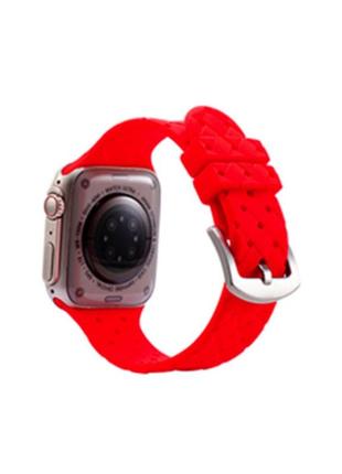 Ремінець для годинника apple watch grid weave 42/44/45/49mm 10.red