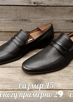 Новые jean baptiste rautureau р 45 пенни-лоферы франция кожаные мужские туфли черные мокасины