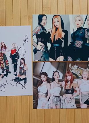 Набір листівок блек пінк black pink (3 шт) 6700