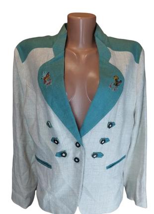 Баварский австрийский винтажный пиджак жакет