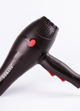 Фен для волос профессиональный с концентратором 2600 вт с холодным и горячим воздухом sokany sk-3210