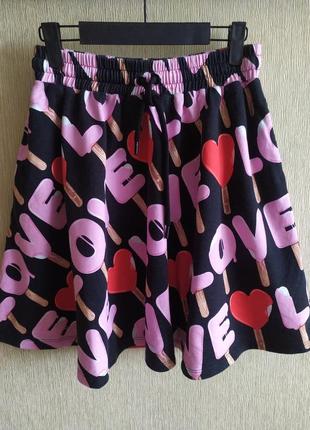 Love moschino невероятная юбка премиум бренда